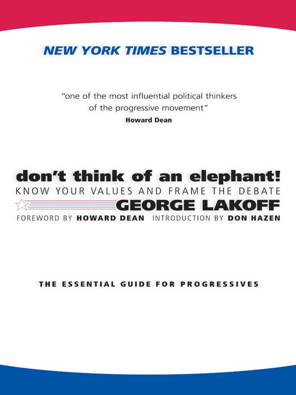 Summary of "Don't Think of an Elephant!"