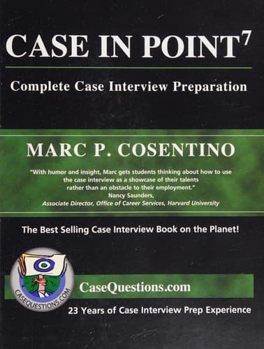 Case in Point: Complete Case Interview Preparation cover
