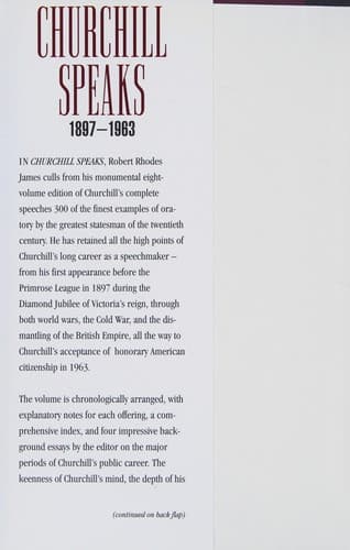 Churchill Speaks: Collected Speeches in Peace and War, 1897-1963 cover