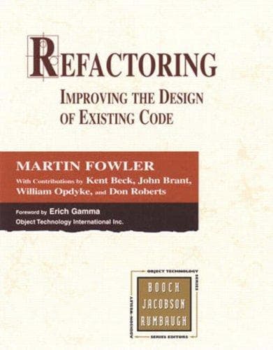 Refactoring: Improving the Design of Existing Code (Addison-wesley Object Technology Series) cover