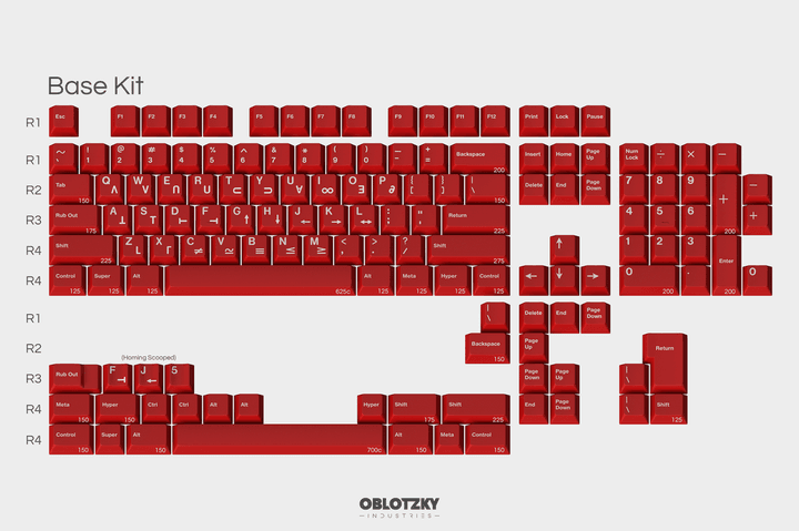 GMK Crimson Cadet keycap set image