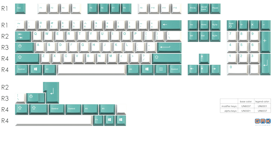 GMK Cyan