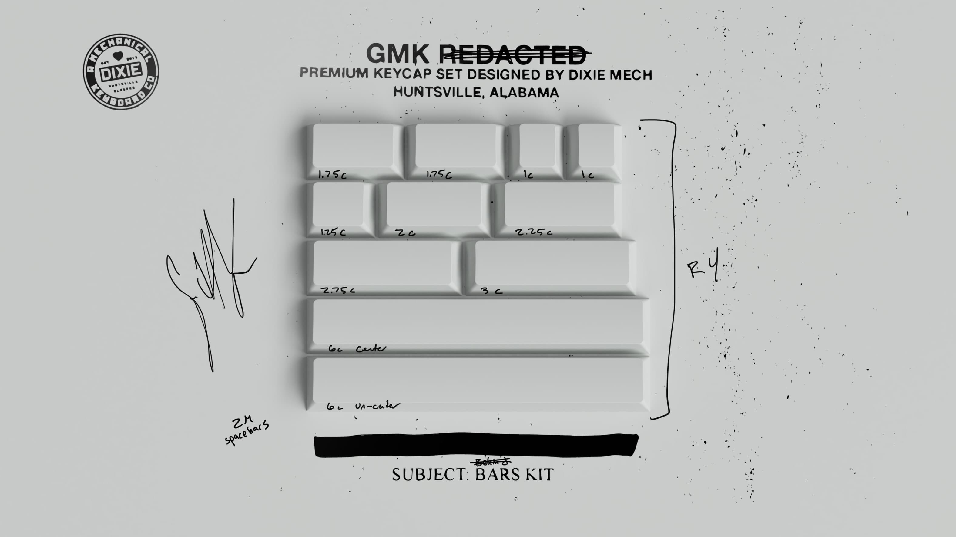 GMK Redacted keycap set image