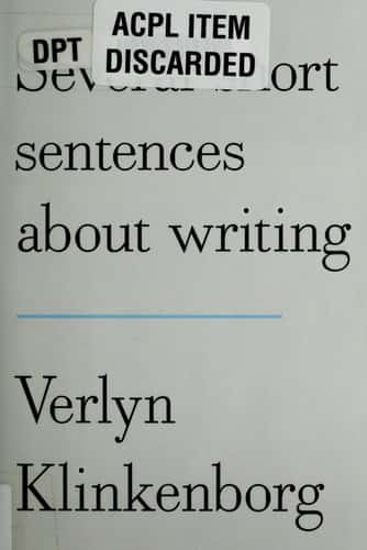 Several Short Sentences About Writing cover