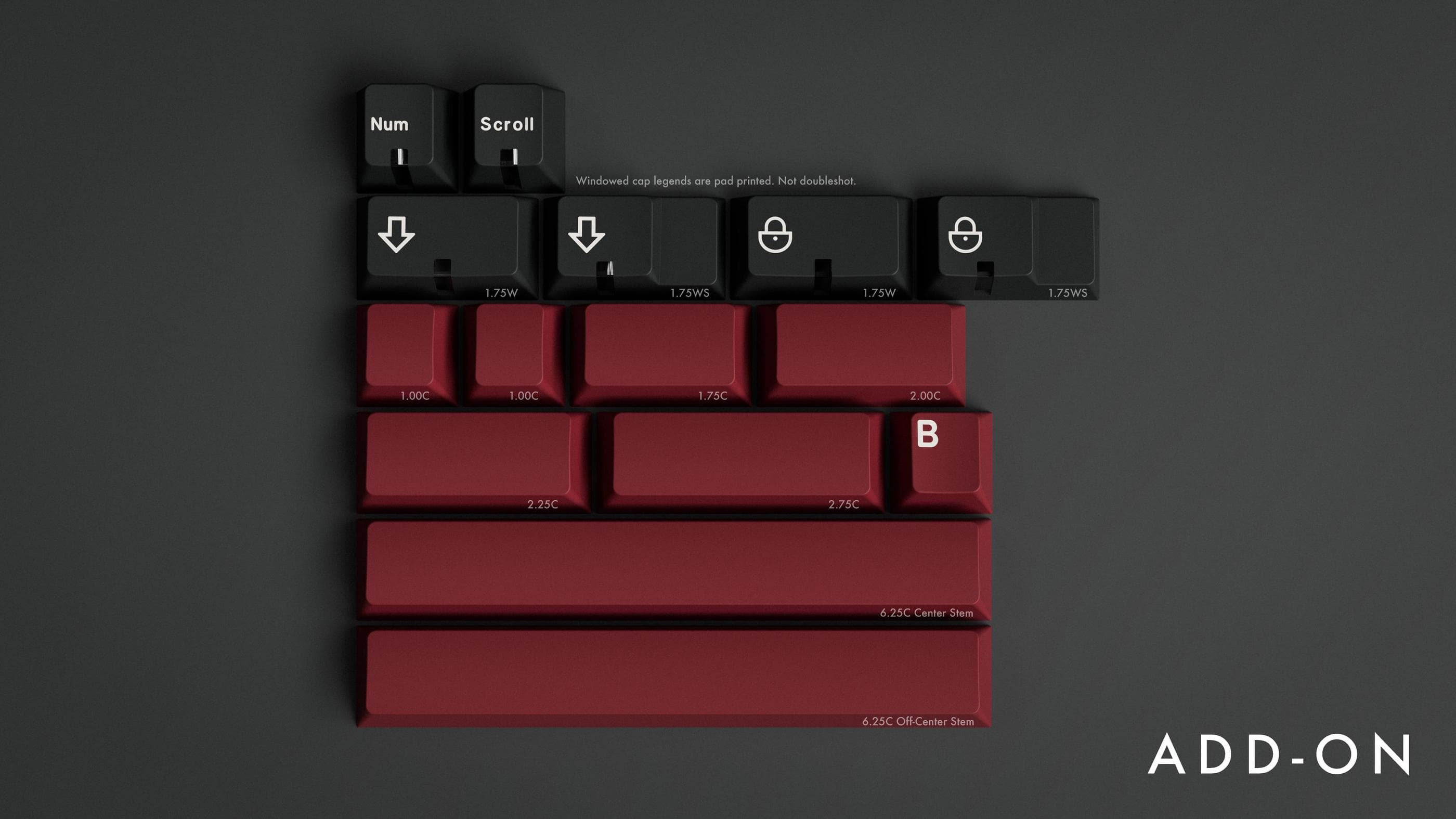 GMK Burgundy keycap set image