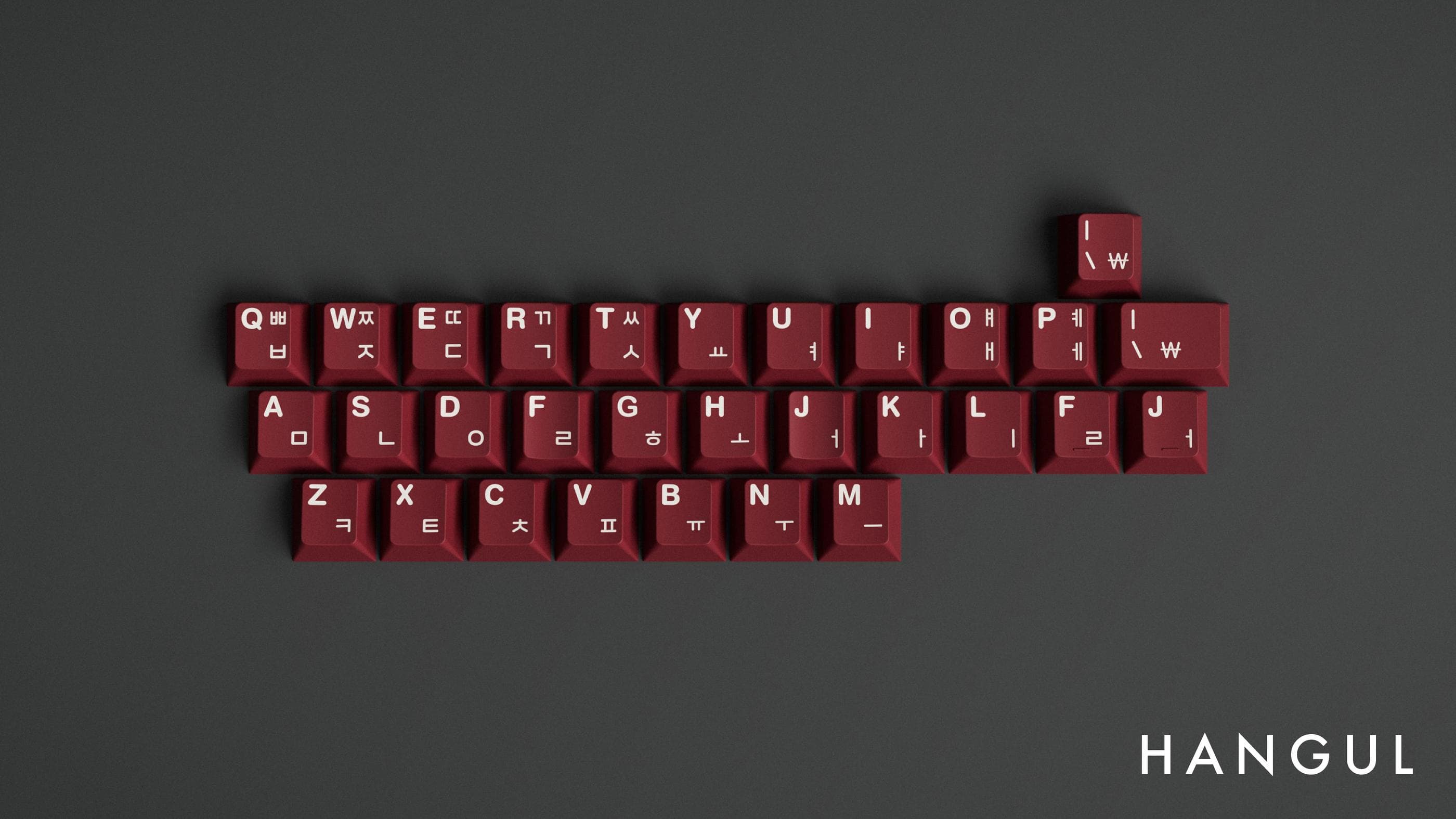 GMK Burgundy keycap set image