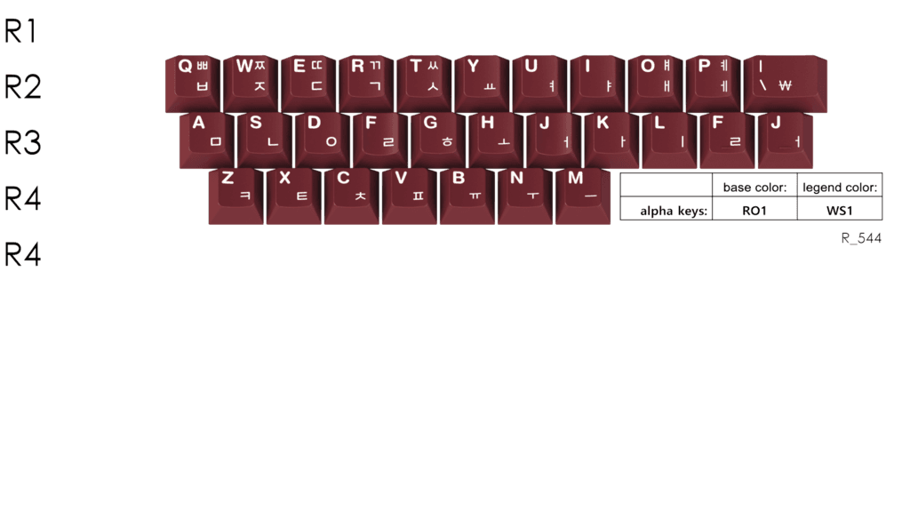 GMK Burgundy keycap set image
