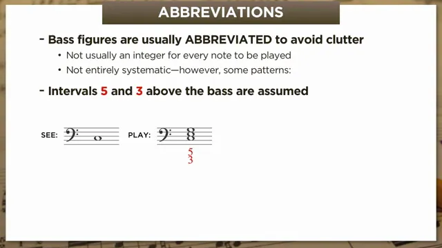 Figured bass abbreviations