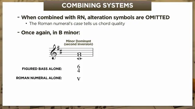 Combining figured bass and Roman numerals for chord analysis