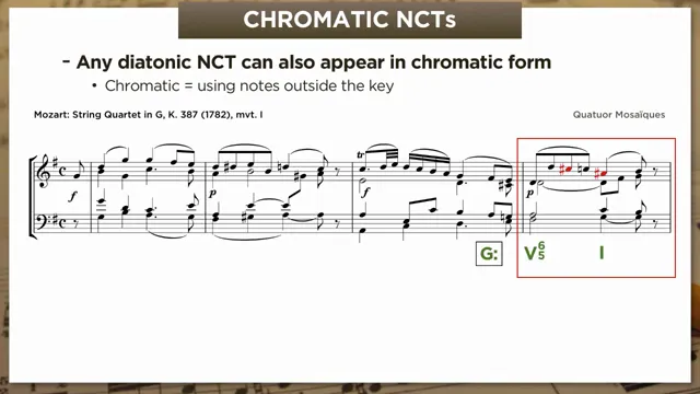 Mozart quartet: chromatic PT and appoggiatura