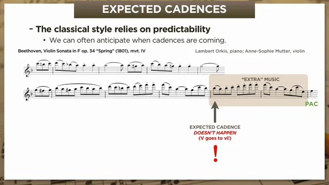 Evasion + extension labeled in Beethoven Spring Sonata