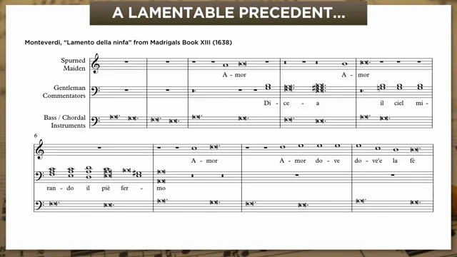 Monteverdi Lamento della ninfa