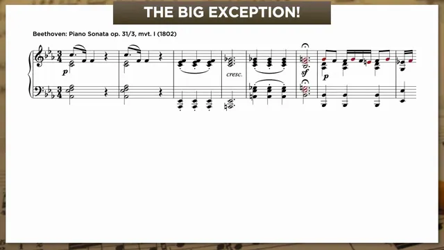 Beethoven Op. 31/3 — viio7/V to cadential 6-4